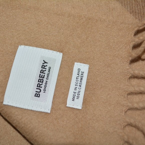 NWT BURBERRY LARGE HALF MEGA CHECK 100% CASHMERE CHECK SCARF - Picture 8 of 9